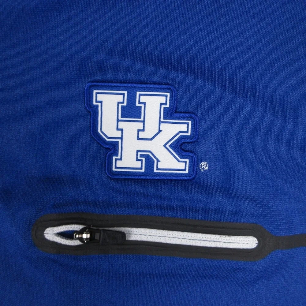 Kentucky Wildcats Sweater Men Large Blue 1/4 Zip Pullover Nike Drifit Basketball
